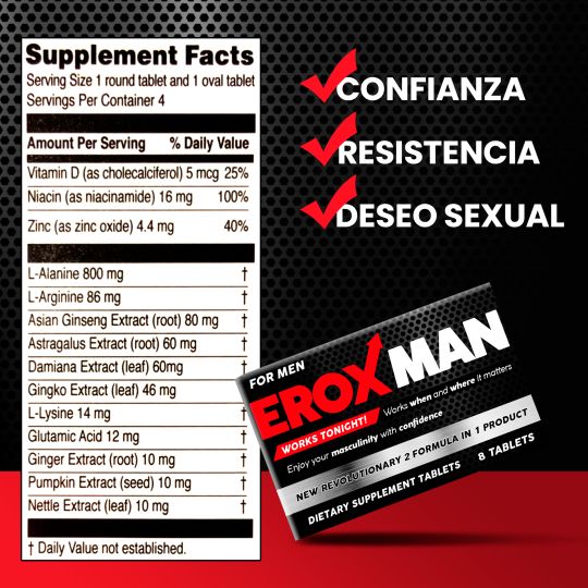 Erox Nutritional Facts